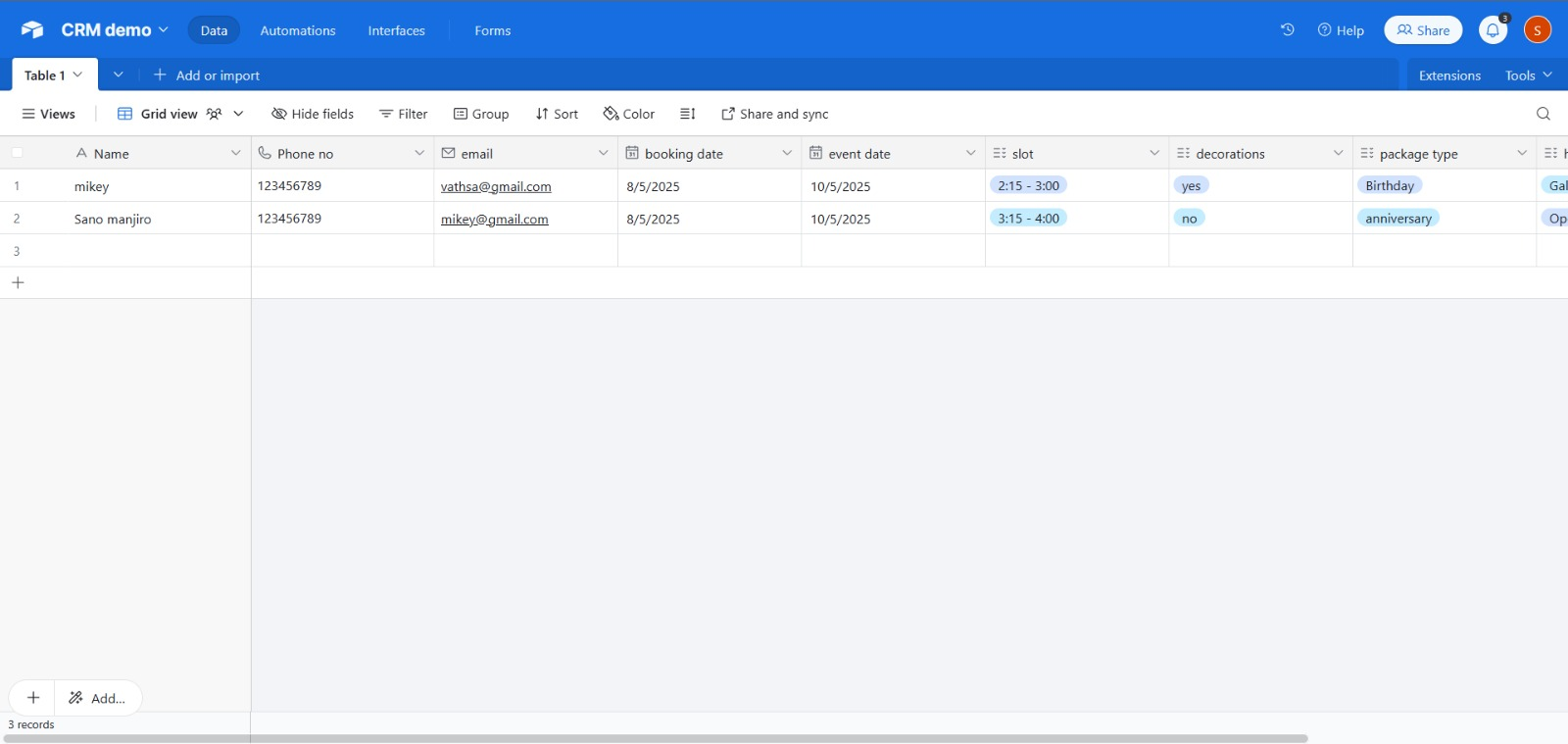 No-Code CRM App Prototype (Softr & Airtable) preview